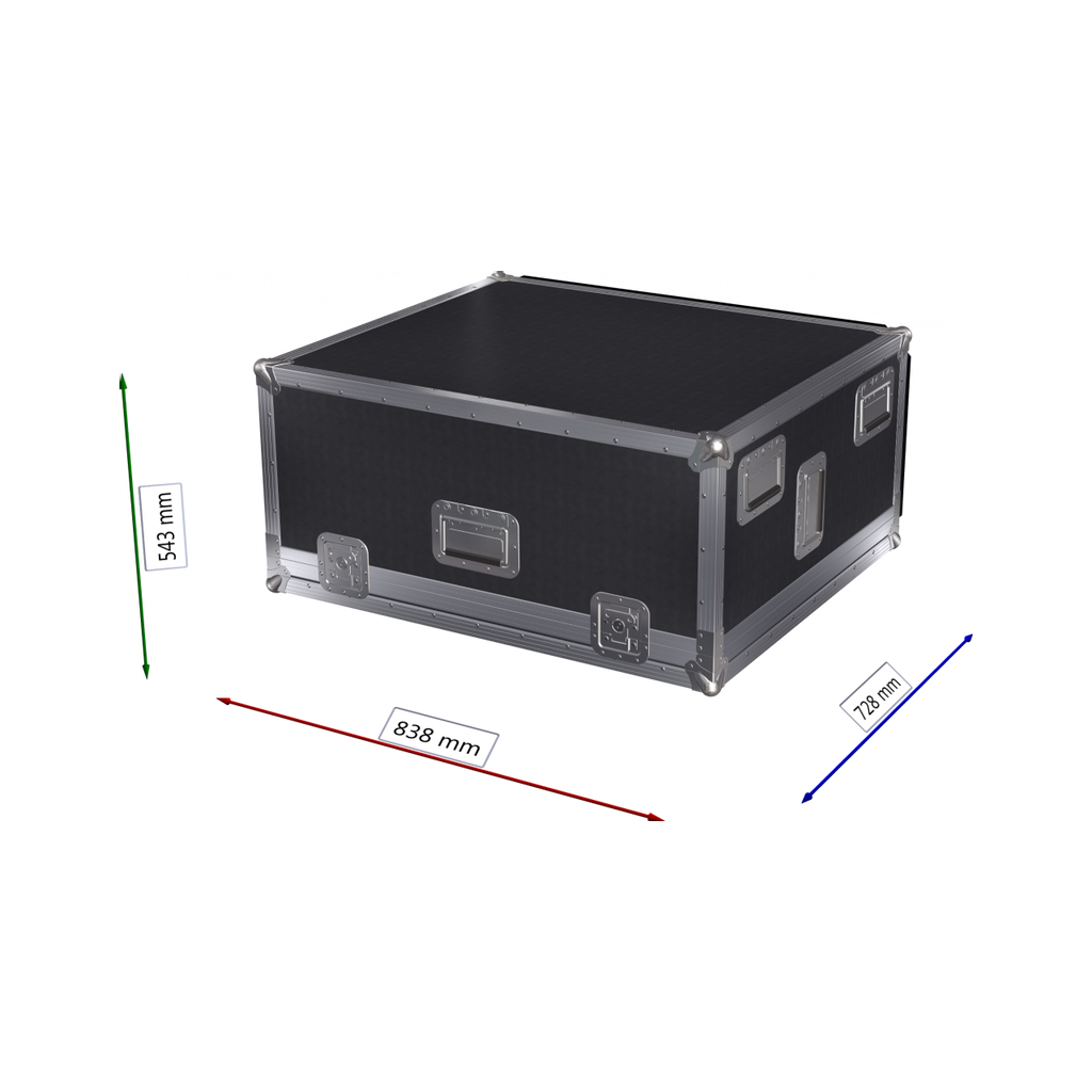 Capro Kasse for Allen & Heath C2500, 80mm Kabelgate,hjul