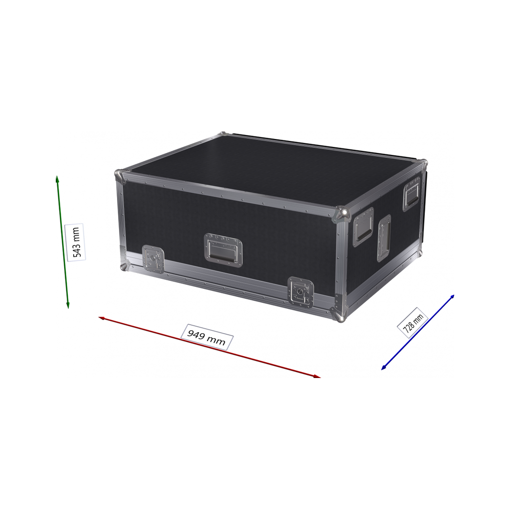 Capro Kasse for Allen & Heath C3500, 80mm Kabelgate,hjul