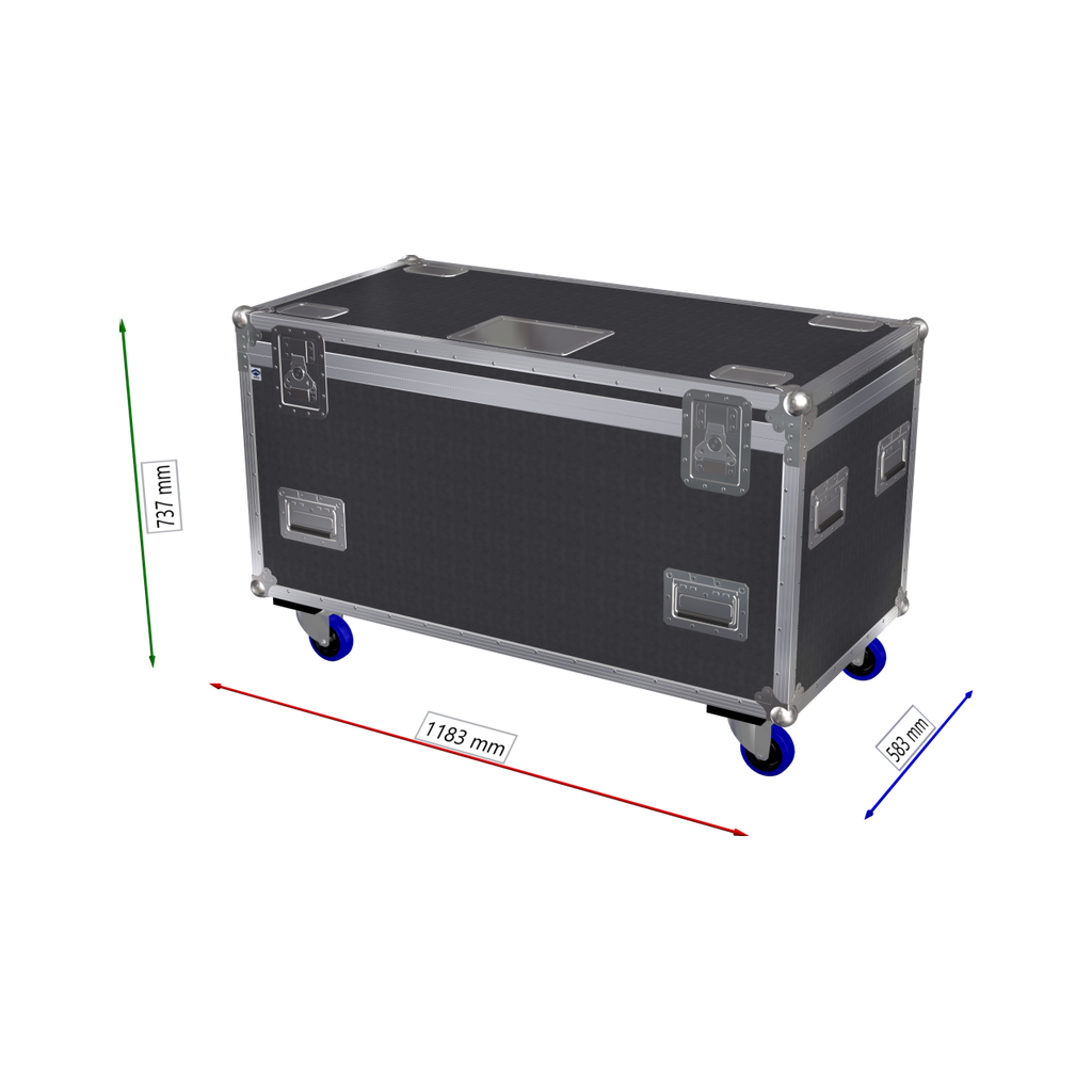 Capro Pro 1180x580x584 Samlekasse Flexi med 3 flyttbare skillevegger