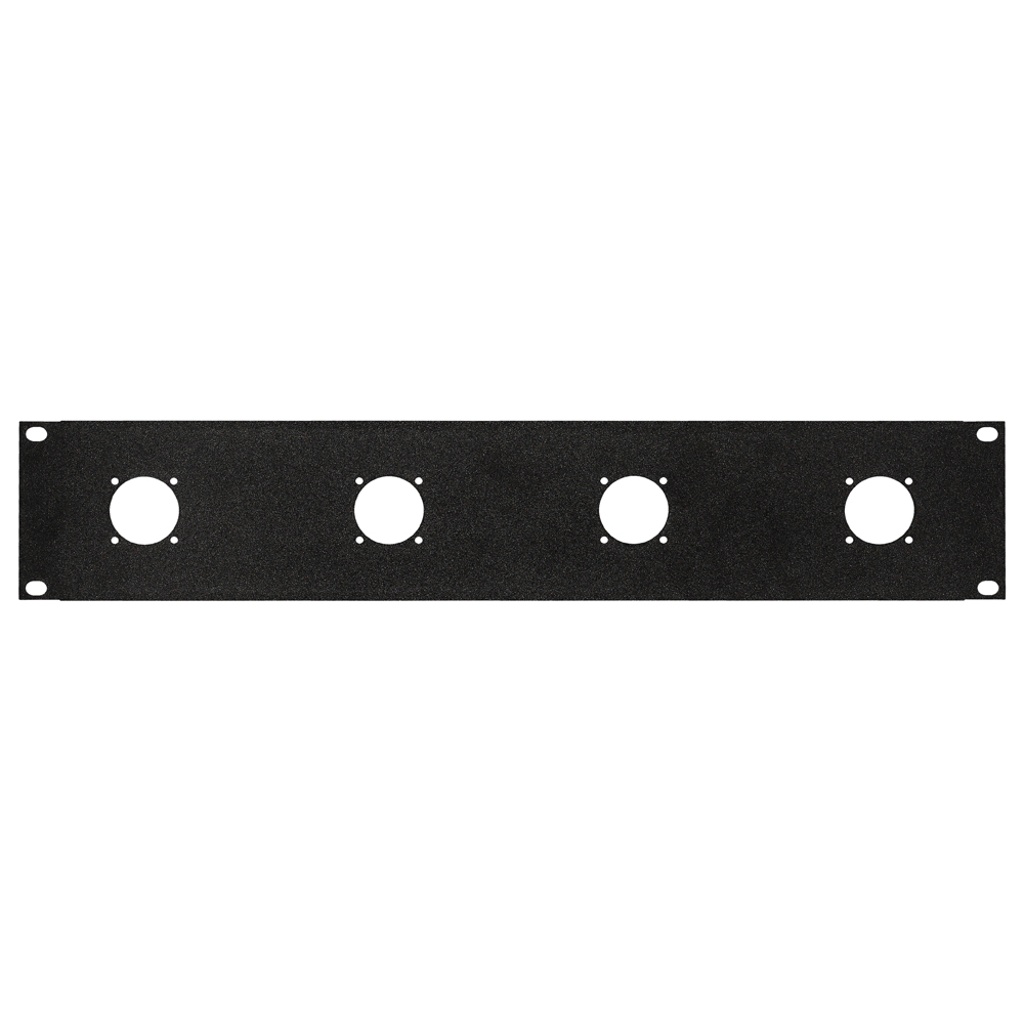 [9509] Dreitec 9509 – 19″ tilkoblingspanel (4x Speakon STX eller EP-/AP-hann)