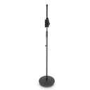 Gravity Microphone Stand with Round Base, Black