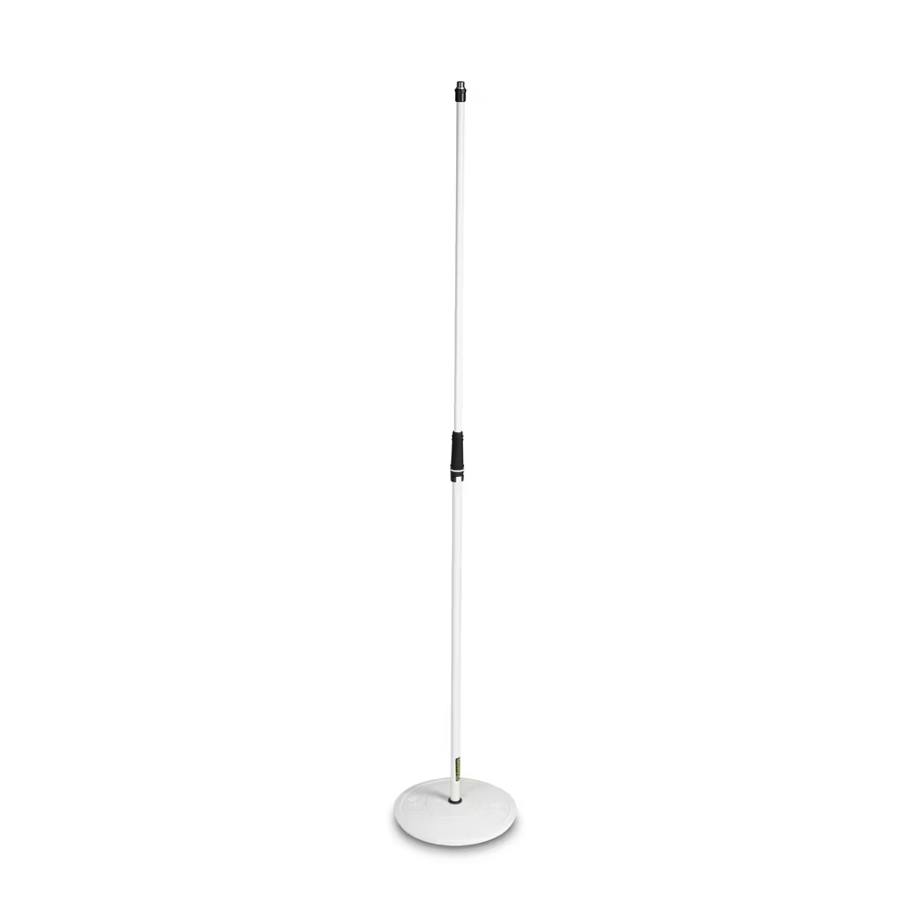 [GMS23W] Gravity Microphone stand with round base, white