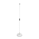 Gravity Microphone stand with round base, white