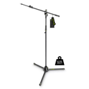 Gravity Heavy Duty Microphone Stand, Tripod, 2-Point Telescopic Boom