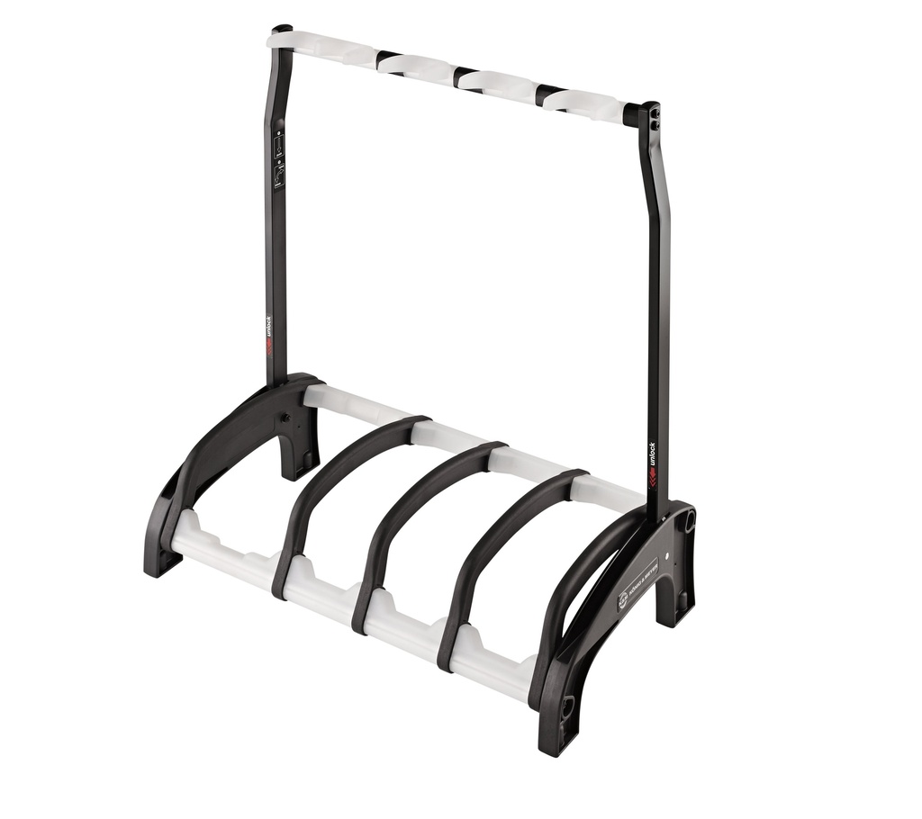 [17534-016-00] K&M 17534 Guardian 3+1 gitarstativ,sort Four guitar stand »Guardian 3+1«