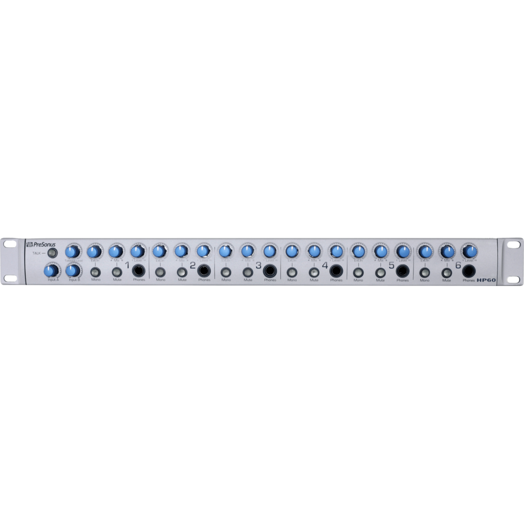 [PS-HP60] PreSonus HP60 – 6-kanals hodetelefonfordeler med talkback