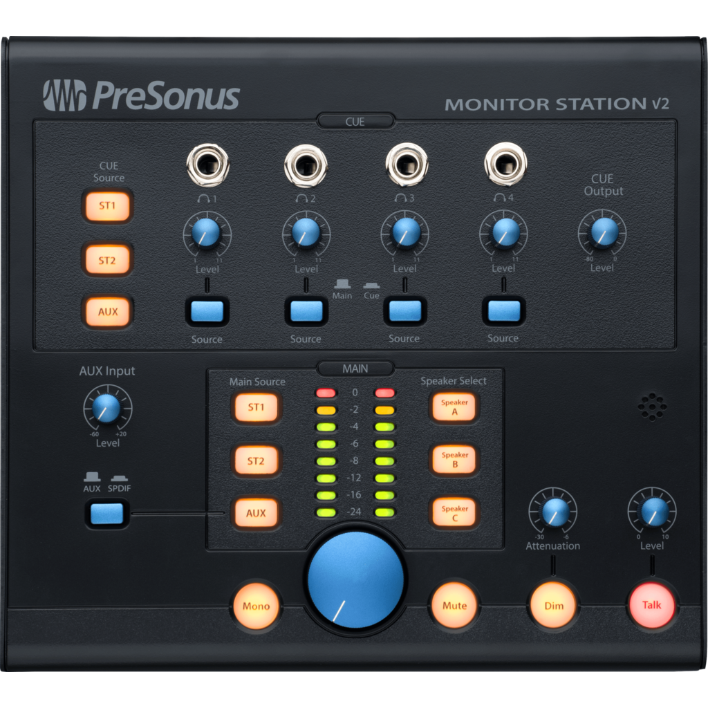 PreSonus Monitor Station V2 – komplett monitor­kontroller for studio