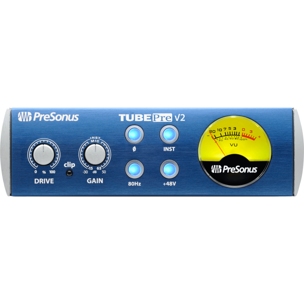 PreSonus TubePre V2 – Rørbasert énkanals mikrofon- og instrumentforforsterker