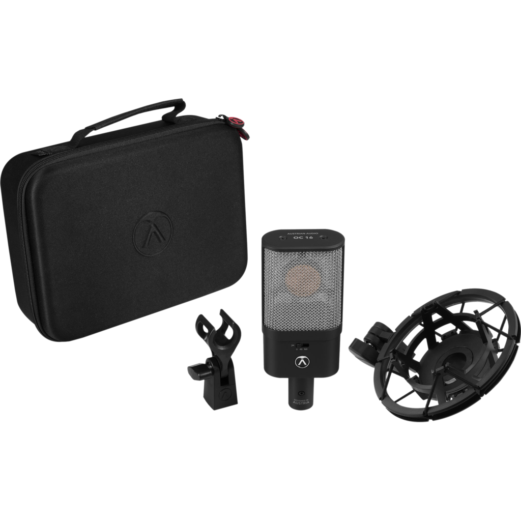 Austrian Audio OC16 – Stor-membran kardioide kondensatormikrofon (Studio Set)