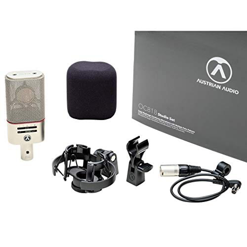 Austrian Audio OC818-SP Studio-sett OC818 – veske, spidermount, mini XLR, holder, vindhette