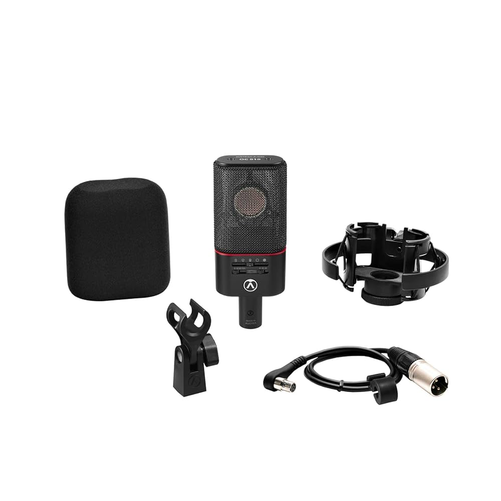 Austrian Audio OC818-SP-B Studio-sett OC818 svart – veske, spidermount, mini XLR, holder, vindhette