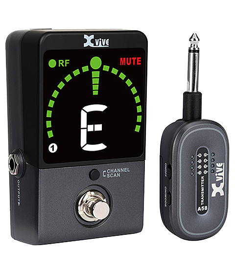 XVIVE P58 Guitar Wireless System Trådløst 5.8 GHz gitar- og bassystem med integrert tuner