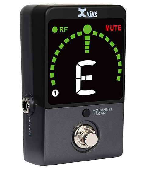 [P58R] XVIVE P58R Receiver/Tuner Pedal 5.8 GHz trådløs mottakerpedal med innebygd tuner