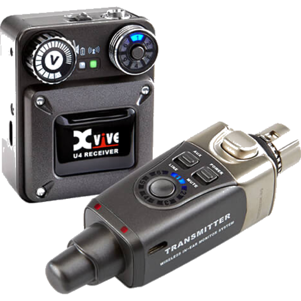 [U4] XVIVE U4 In-Ear Monitor Wireless System Trådløst in-ear monitor system – 2.4 GHz, 24-bit lyd