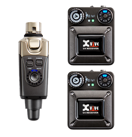 XVIVE U4R2 – To-mannssett med U4 In-Ear Monitor Wireless System