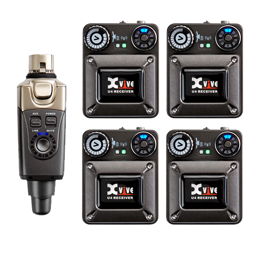 XVIVE U4R4 – Firemannssett med U4 In-Ear Monitor Wireless System