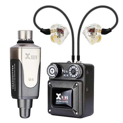 XVIVE U4T9 – Komplett U4 In-Ear Monitor Wireless System med T9 In-Ear Monitors og CU4 transportkoffert