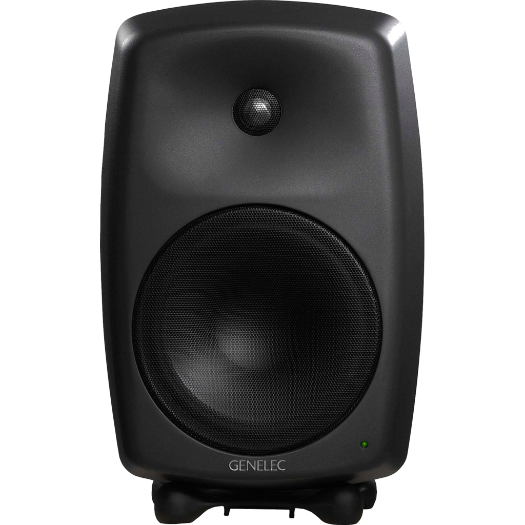 [8050BPM] Genelec 8050B Studio Monitor – Aktiv 2-veis nærfeltsmonitor for profesjonelle studioer (Mørk grå)