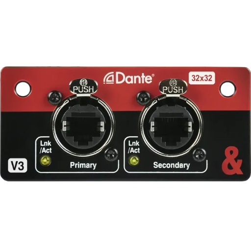 [M-SQ-DANT32-AX] A&H Dante 32×32 I/O-kort for SQ
