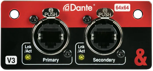 [M-SQ-DANT64-AX] A&H Dante 64×64 I/O-kort for SQ