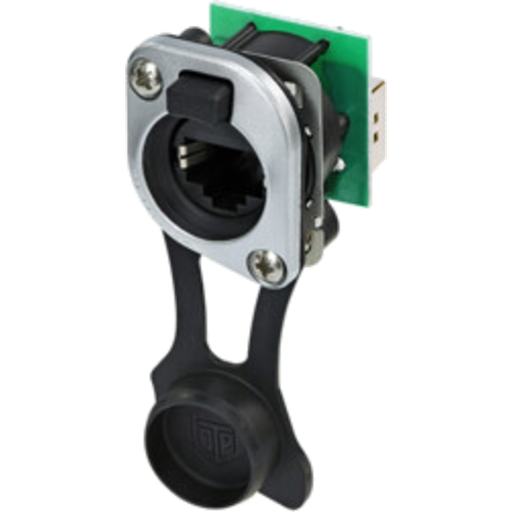 [NE8FDP-TOP] Neutrik NE8FDP-TOP – etherCON® RJ45 feedthrough D-serie chassis-kontakt med IP65 beskyttelse