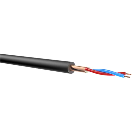 [40001/SW] Dreitec 40001 – Symmetrisk NF-kabel 2x0,22 mm² for mikrofon, studio og PA, 1m