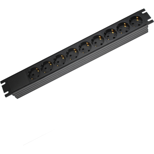 Dreitec 4978 – 19” Schuko 9-veis strømfordeler