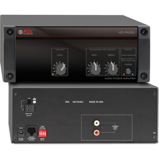 [HD-PA35UX] RDL HD-PA35UX Power Amplifier 35 W – 4 Ω / 8 Ω med strømforsyning