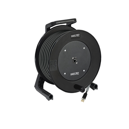 Dreitec Kabeltrommel med Cat 5e – Schill GT310, Neutrik etherCON til Hirose RJ45