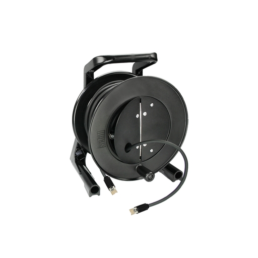 Dreitec Kabeltrommel med Cat 5e og klappdeksel – Schill GT235, RJ45 til RJ45