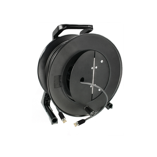 Dreitec Kabeltrommel med Cat 5e og klappdeksel – Schill GT310, RJ45 til RJ45