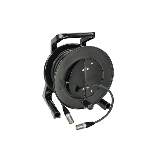 Dreitec Kabeltrommel med Cat 5e og klappdeksel – Schill GT235, etherCON til etherCON