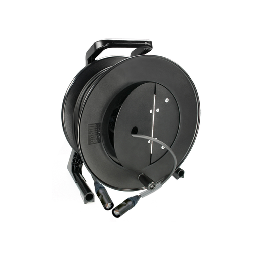 Dreitec Kabeltrommel med Long Range Cat 5e og klappdeksel – Schill GT310, Neutrik etherCON til etherCON