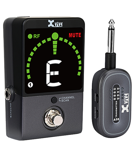 [P58] XVIVE P58 Guitar Wireless System Trådløst 5.8 GHz gitar- og bassystem med integrert tuner